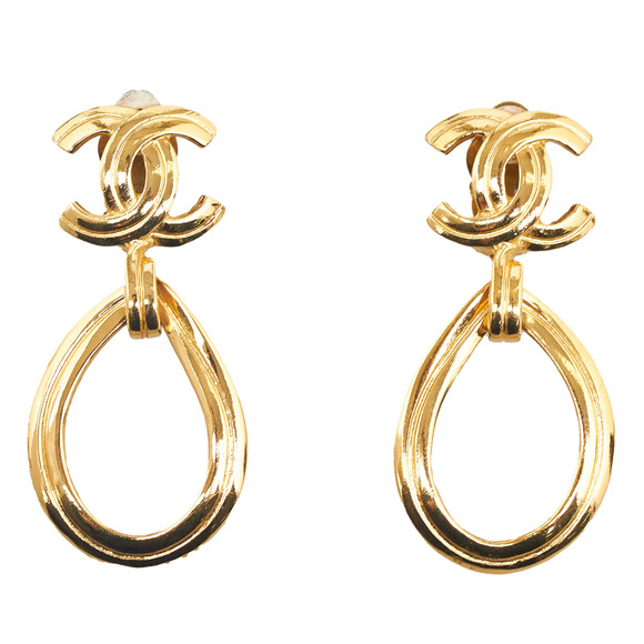 Chanel Jewelry - Pre-Loved Chanel CC Drop Earrings